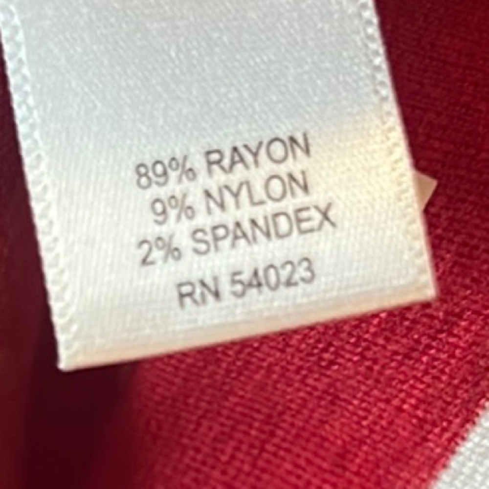 Banana Republic Red and White Pencil Skirt size 6 - Picture 10 of 10